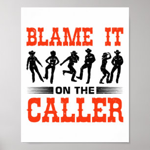 Western Square Dancing Design For A Square Dancer  Poster