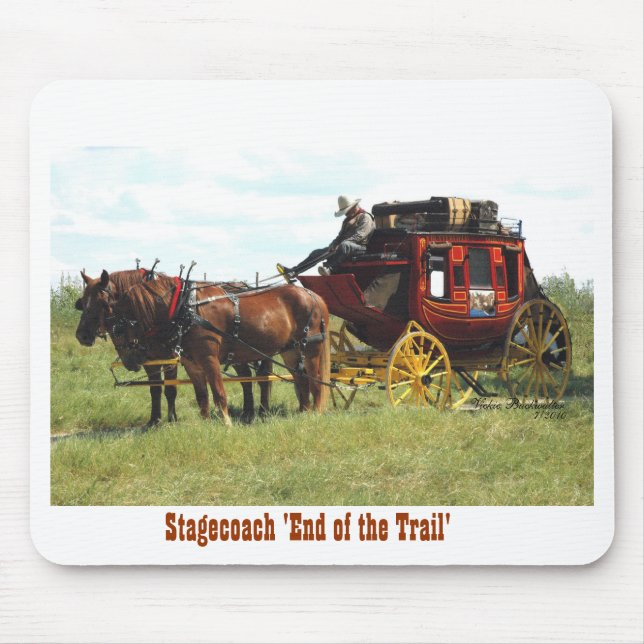 Western Stagecoach Mouse Pad (Front)