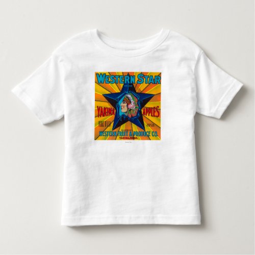 Western Star Apple Label _ Yakima WA Toddler T_shirt