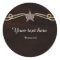 Western Star Country Wooden Party Favor Sticker