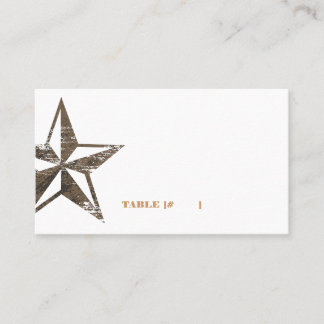 Western Star Escort Card