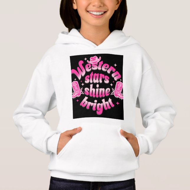 Western stars shine bright  hoodie (Front)