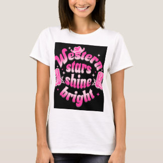 Western stars shine bright  T-Shirt