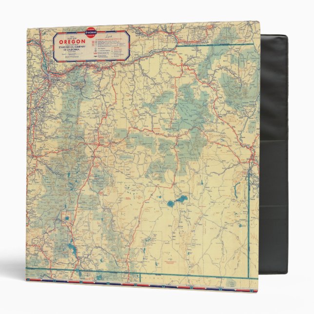 Western States road map 3 Ring Binder (Front/Inside)