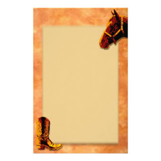 Cowboy Boots Stationery | Zazzle