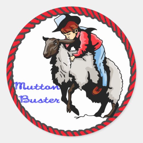 Western Sticker Mutton Buster