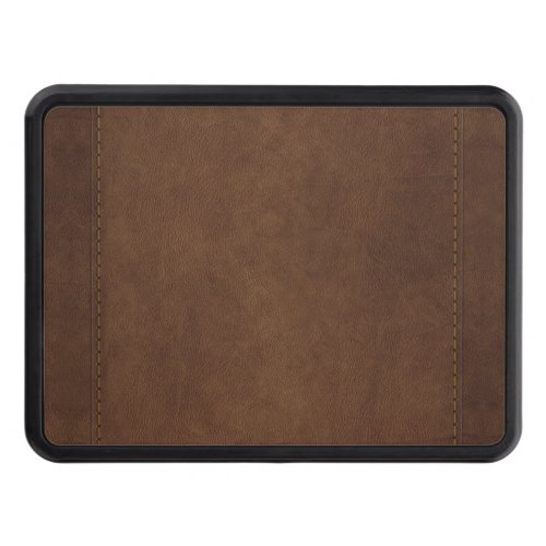 Western Stitched Leather_look Ranch_style Design Hitch Cover