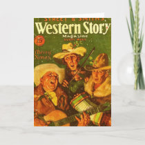 Western Story Magazine 1931 Christmas Holiday Card