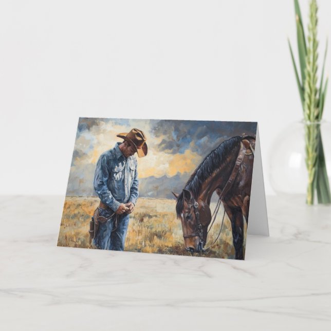 Western Strength in Support Like Cowboy Boots Card (Front)