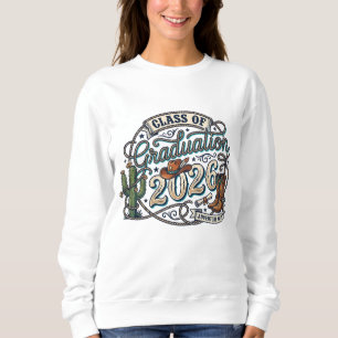 Western style 2026 Graduation Sweatshirt