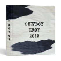 Western Style Cowhide Print Design ~ Avery Binder