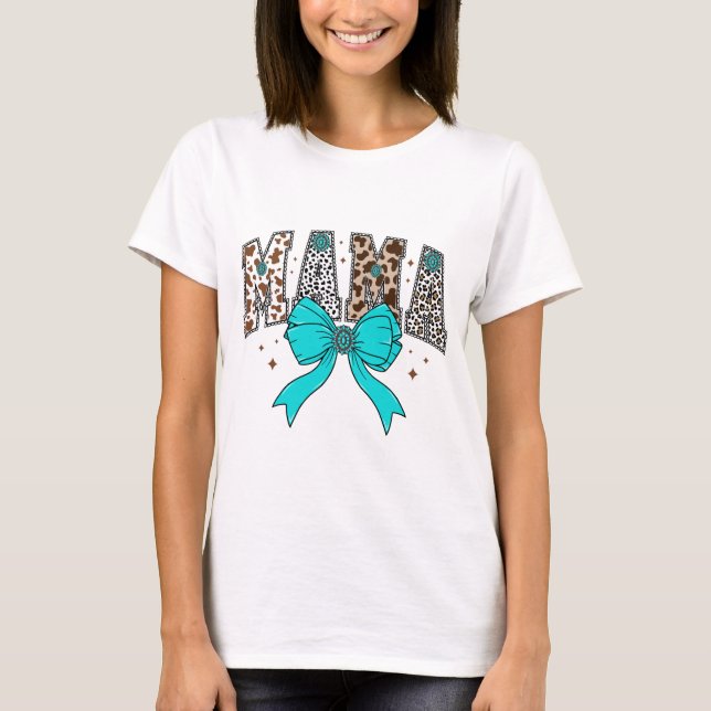 Western Style Mamma Design T-shirt (Front)