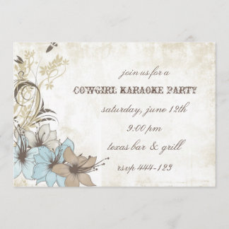 Western style party invitation