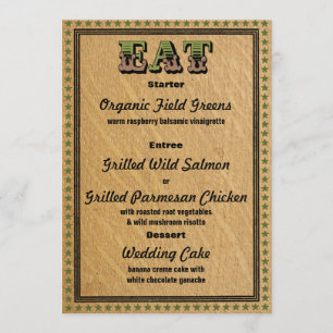 Western Style Reception PartyDinner Menu