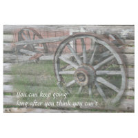 Western Style Rustic Wagon Wheel Gallery Wrap