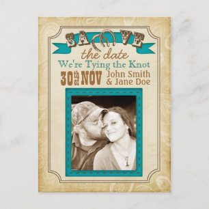 Western Style Save the Date Cards