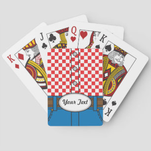 Western Style (with Customizable Belt Buckle) Poker Cards