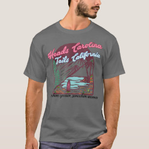 Western Summer Heads Carolina Tails California T-Shirt