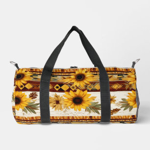 Western Sunflower Duffle Bag