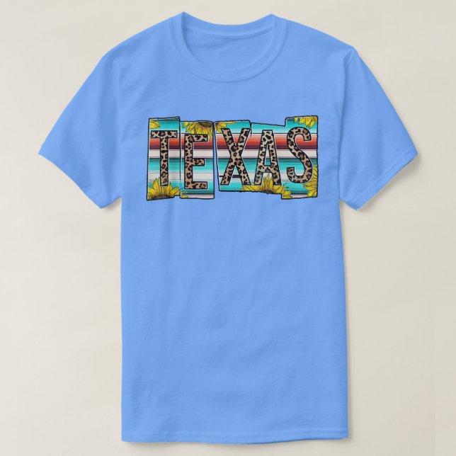 Western Sunflower Wood Retro Teas  T-Shirt (Design Front)