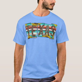 Western Sunflower Wood Retro Teas  T-Shirt