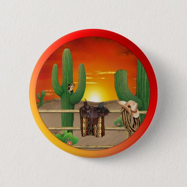 Western Sunrise Button (Front)