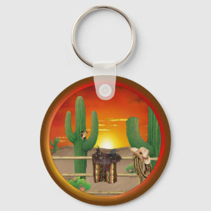 Western Sunrise Keychain