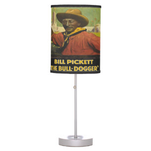 Western Table Lamp Or Shade Black Cowboy