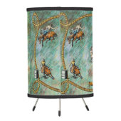 Western Table Lamp Or Shade Rodeo Events With Rope (Back)