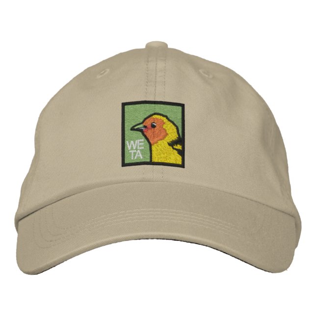 Western Tanager (non-distressed) Embroidered Baseball Hat (Front)