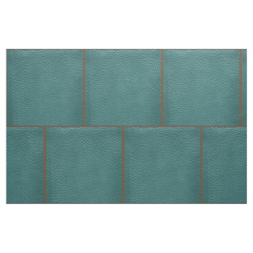 Western Teal  Faux Leather Fabric 9" For Cross