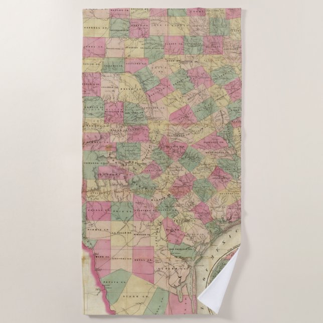 Western Texas Beach Towel (Front)