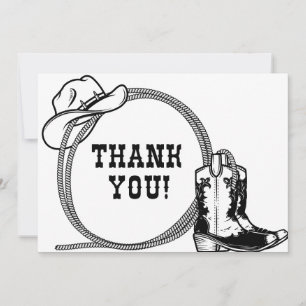 Western Thank You Card