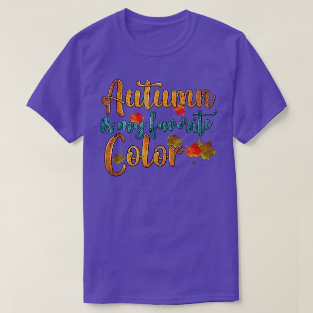 Western Thanksgiving Fall Autumn Is My Favorite Co T-Shirt (Design Front)