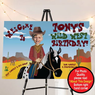 Western Theme Foam Board Welcome Sign