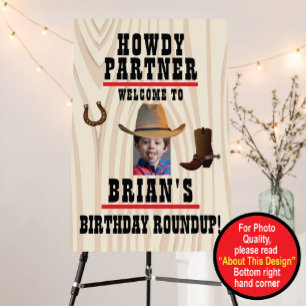 Western Theme Foam Board Welcome Sign