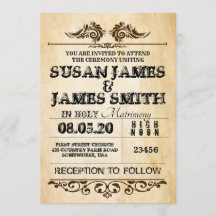 Western Theme Wedding Invitations