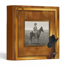 Western Theme with Boot & Hat Photo Template Binder
