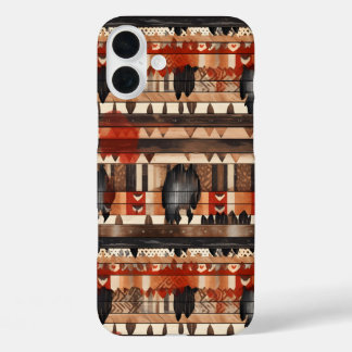 Western tiled pattern lovers iPhone 16 plus case