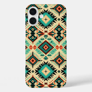 Western tiled pattern lovers  iPhone 16 plus case