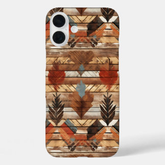Western tiled pattern lovers iPhone 16 plus case