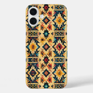 Western tiled pattern lovers  iPhone 16 plus case
