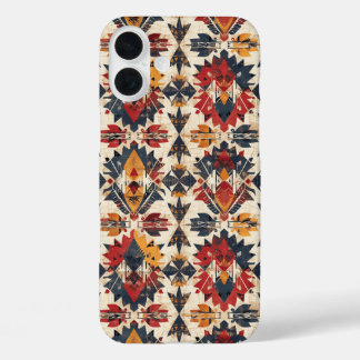 Western tiled pattern lovers iPhone 16 plus case