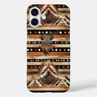 Western tiled pattern lovers iPhone 16 Plus Case