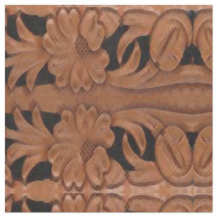 faux tooled leather fabric