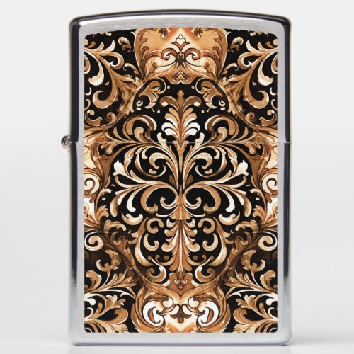 Western Tooled Leather Look Design Zippo Lighter