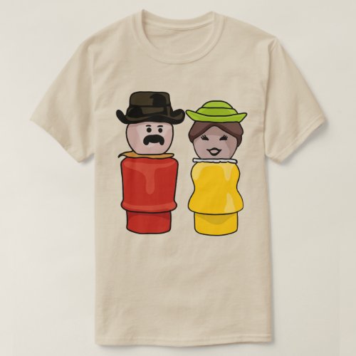 Western Town Little People Couple T_Shirt