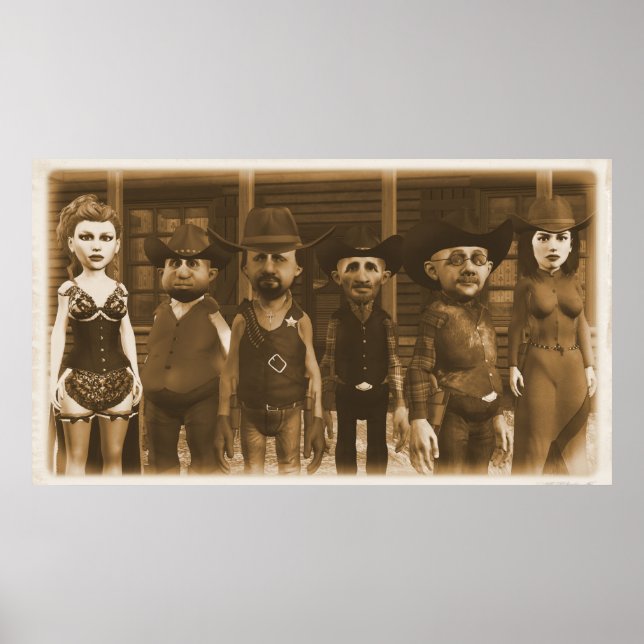 Western Townfolk - Large Poster (Front)