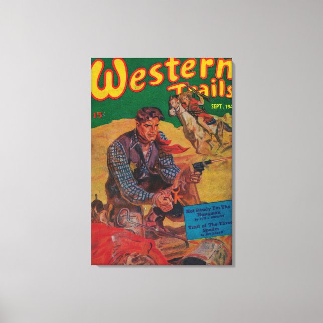 Western Trails Magazine Cover 2 Canvas Print (Front)