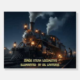 Western Train Ride Foam Board